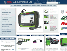 Tablet Screenshot of adesystems.co.uk